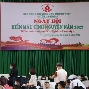 BỆNH VIỆN ĐA KHOA HÀ TRUNG TÍCH CỰC HƯỞNG ỨNG NGÀY HỘI “HIẾN MÁU TÌNH NGUYỆN” NĂM 2022