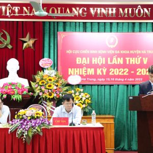 HỘI CỰU CHIẾN BINH BỆNH VIỆN ĐA KHOA HÀ TRUNG TỔ CHỨC THÀNH CÔNG ĐẠI HỘI NHIỆM KỲ 2022 – 2027.