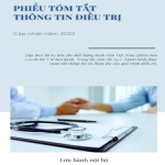 BVĐK HÀ TRUNG – PHIẾU TÓM TẮT THÔNG TIN ĐIỀU TRỊ