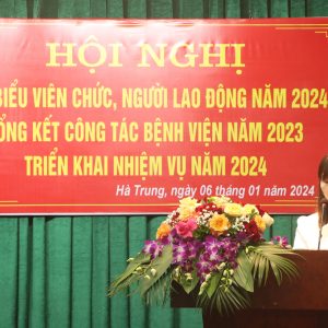 HỘI NGHỊ TỔNG KẾT CÔNG TÁC BỆNH VIỆN NĂM 2023, TRIỂN KHAI PHƯƠNG HƯỚNG NHIỆM VỤ NĂM 2024