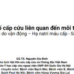 TẬP HUẤN TRỰC TUYẾN HƯỚNG DẪN XỬ TRÍ MỘT SỐ CẤP CỨU THƯỜNG GẶP KHI NGƯỜI DÂN THAM GIA HOẠT ĐỘNG NGOÀI TRỜI (BUỔI 1)