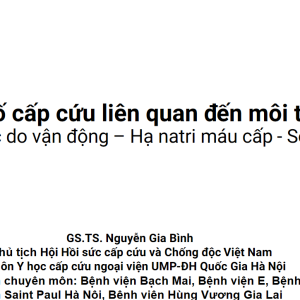 TẬP HUẤN TRỰC TUYẾN HƯỚNG DẪN XỬ TRÍ MỘT SỐ CẤP CỨU THƯỜNG GẶP KHI NGƯỜI DÂN THAM GIA HOẠT ĐỘNG NGOÀI TRỜI (BUỔI 1)