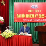 ĐẠI HỘI ĐIỂM CHI BỘ I BỆNH VIỆN ĐA KHOA HÀ TRUNG NHIỆM KỲ 2025-2027