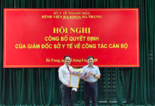 CHÚC MỪNG ĐỒNG CHÍ NGỌ CHÍ KHÂM ĐƯỢC BỔ NHIỆM GIỮ CHỨC VỤ PHÓ GIÁM ĐỐC BỆNH VIỆN ĐA KHOA HÀ TRUNG