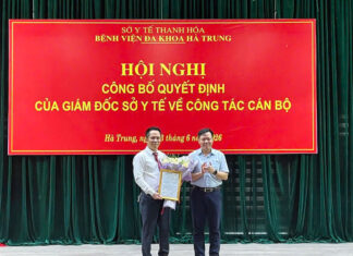 CHÚC MỪNG ĐỒNG CHÍ NGỌ CHÍ KHÂM ĐƯỢC BỔ NHIỆM GIỮ CHỨC VỤ PHÓ GIÁM ĐỐC BỆNH VIỆN ĐA KHOA HÀ TRUNG